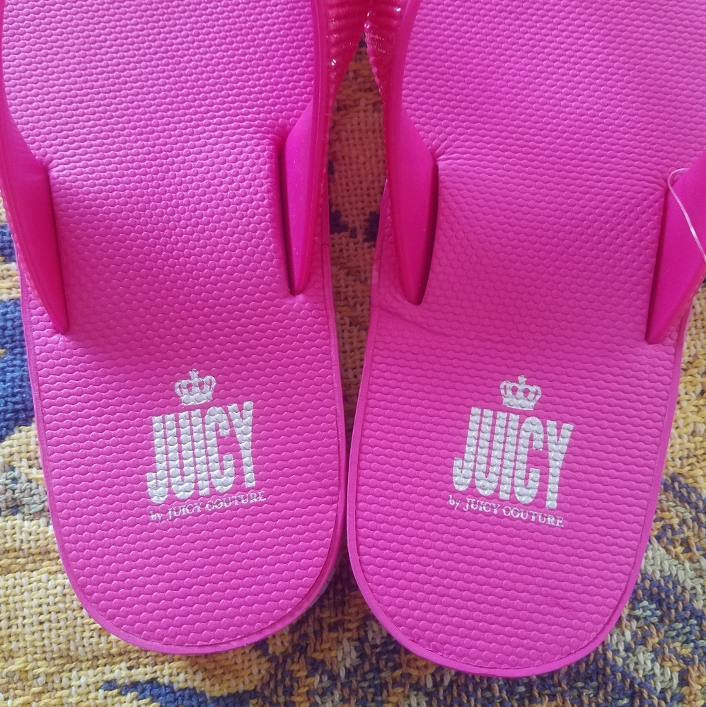 Juicy Couture Rhinestone Flip Flops - Picture 4 of 10
